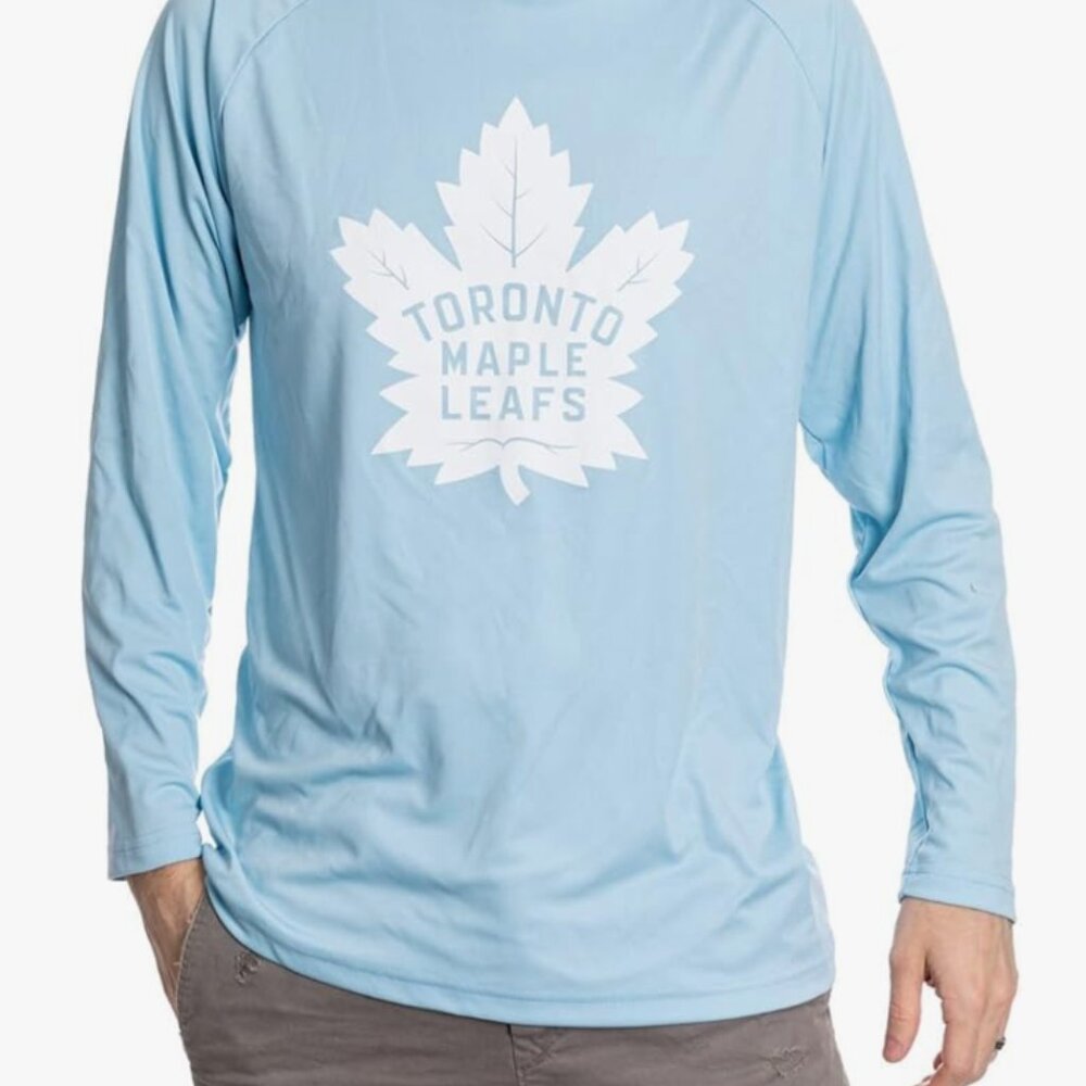 Maple Leafs Blue Lightweight Hoodie Size Small